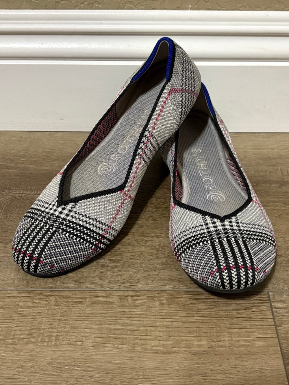 ROTHY'S Glen Plaid Flats Shoes Size 7